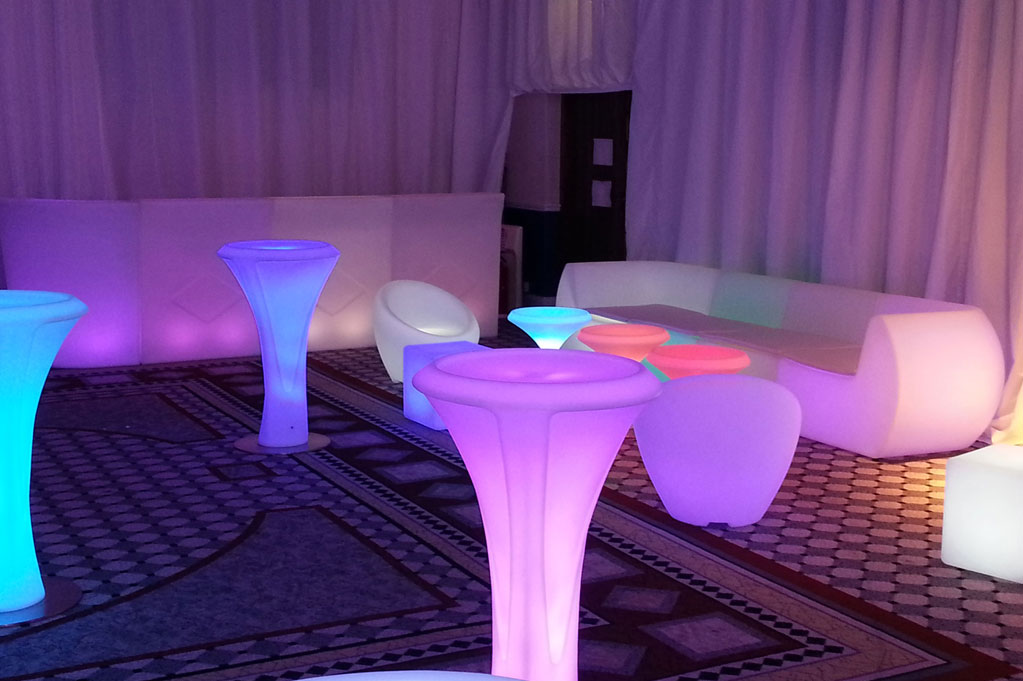 LED Chill Out Furniture Hire