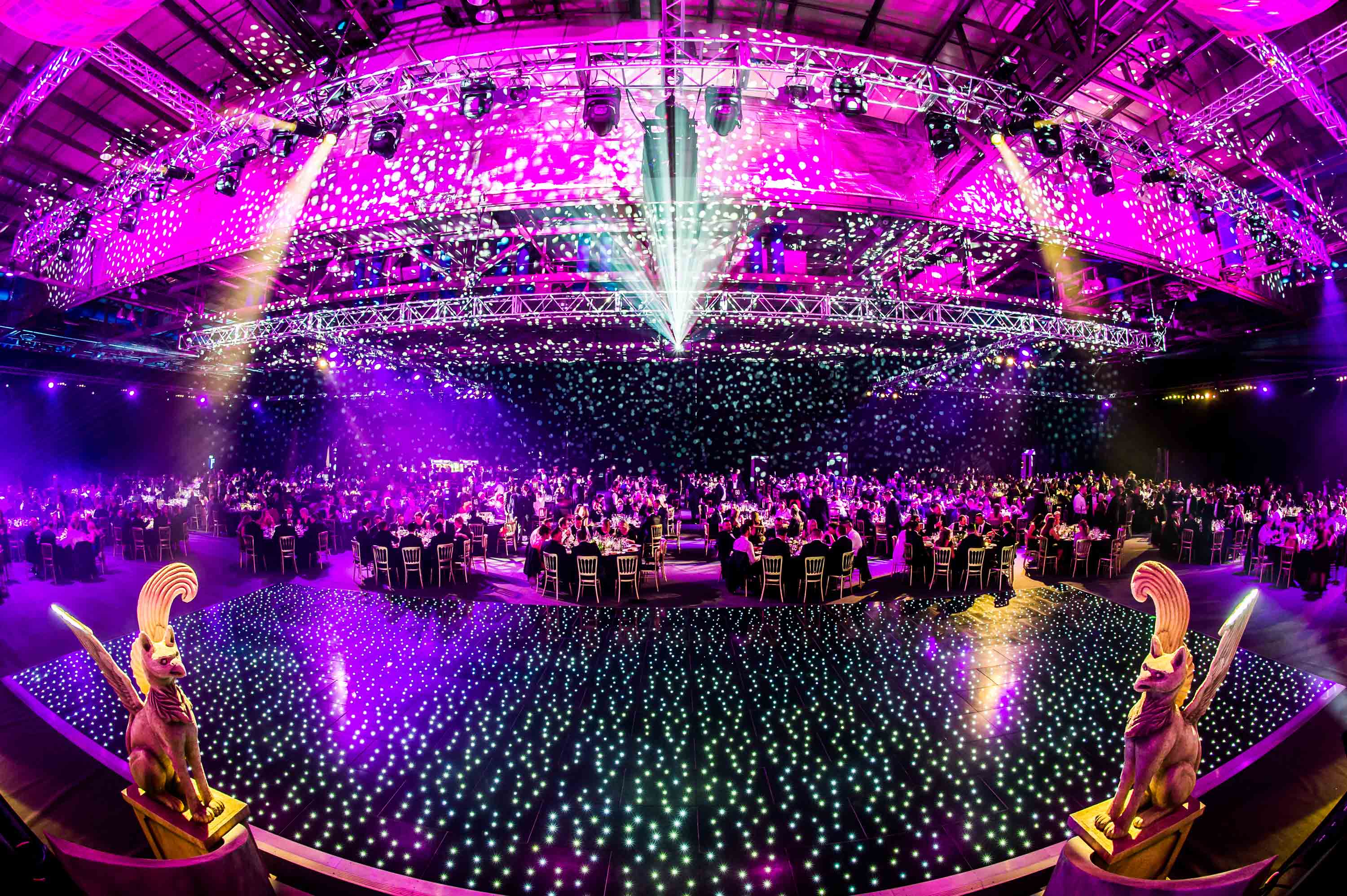 Black Starlit Dancefloor Hire