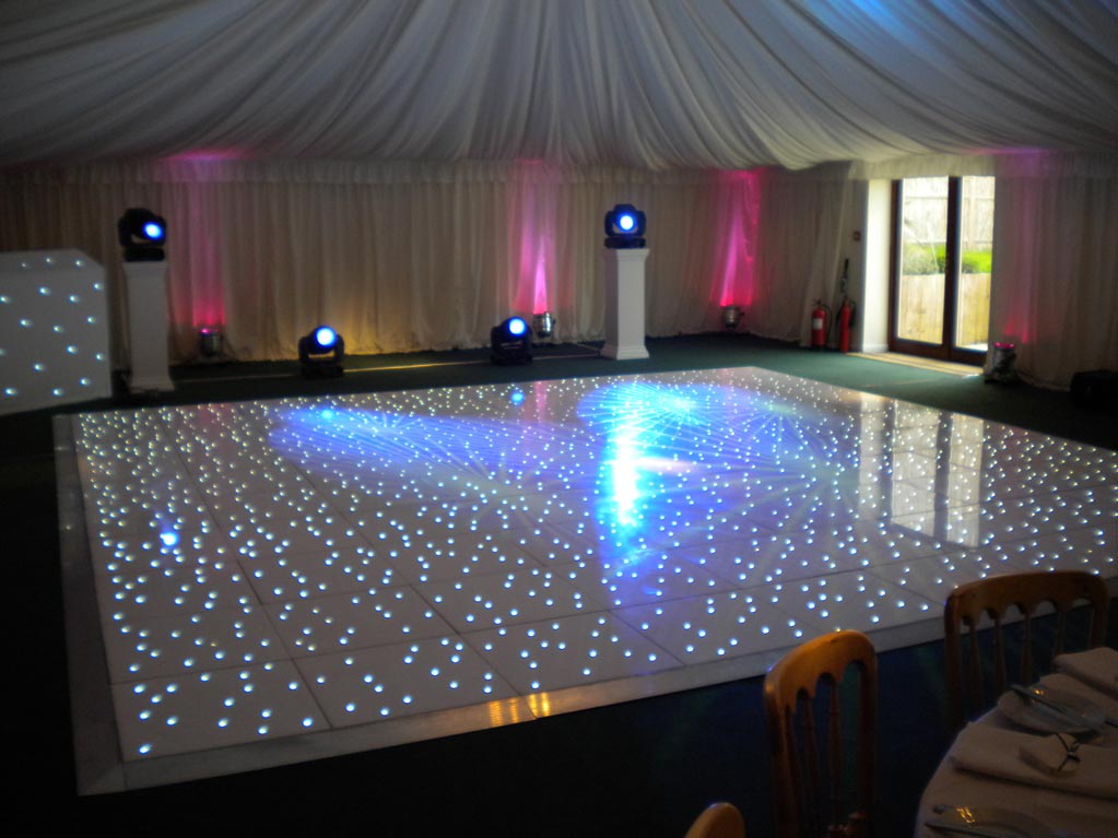 White Starlit Dancefloor at All Manor of Events