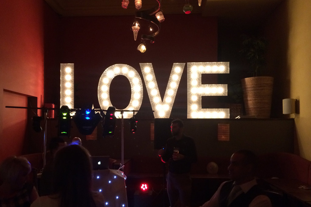 LOVE Letter Hire Leicestershire