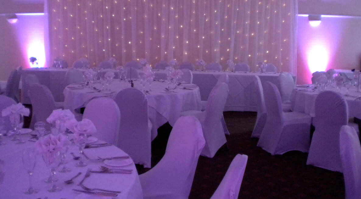 Wedding Starcloth Backdrop at Sedgebrook Hall