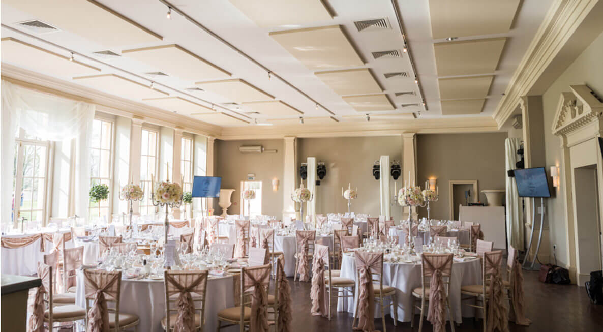 LED Uplighting at Stubton Hall