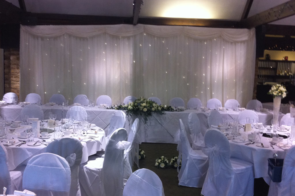 WeddingBackdrop at Haycock Hotel