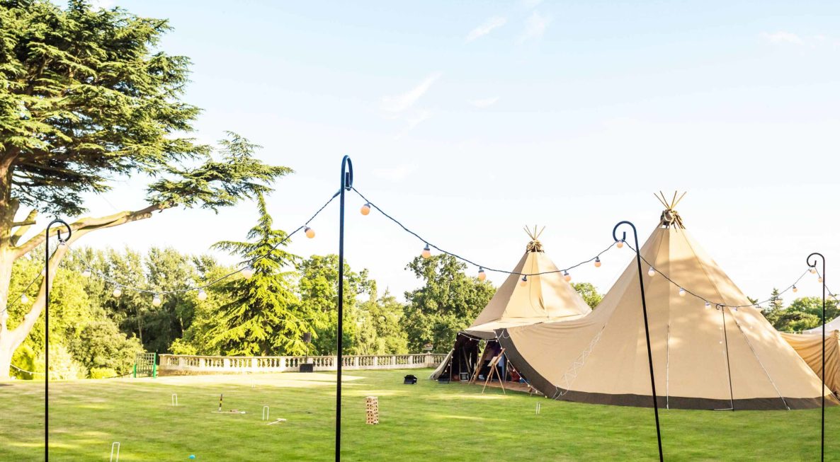 festoon Lighting Tipi