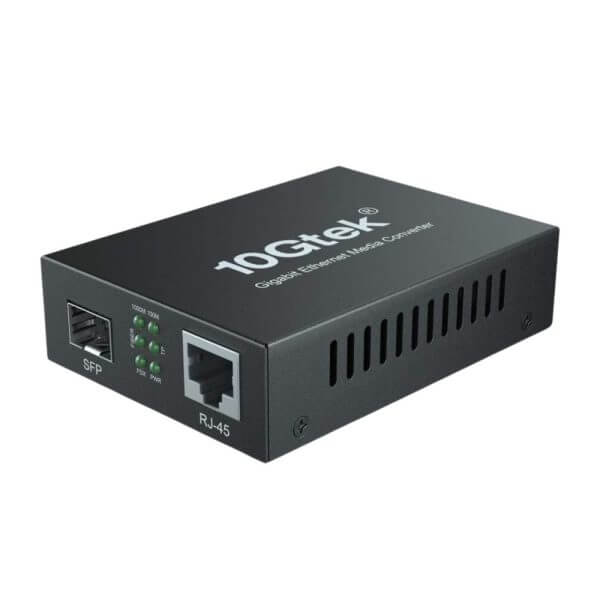 10Gtek Gigabit Ethernet Fibre Media Converter Set – Multi Mode