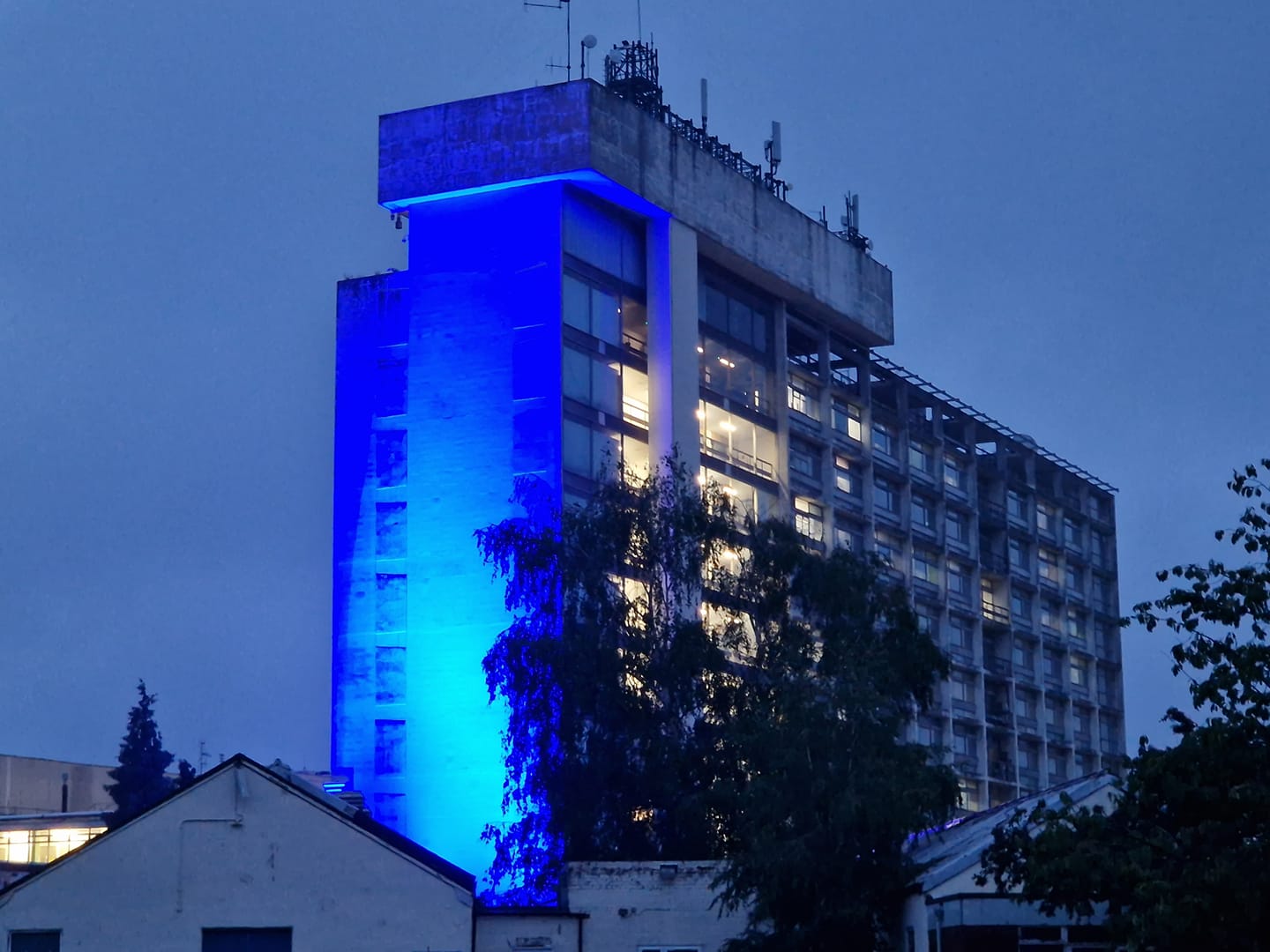 Illumination of Hillingdon Hospital