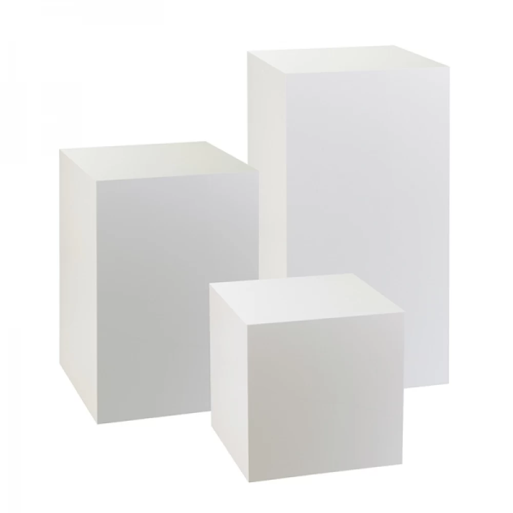 White Display Plinth (300mm x 800mm) Hire