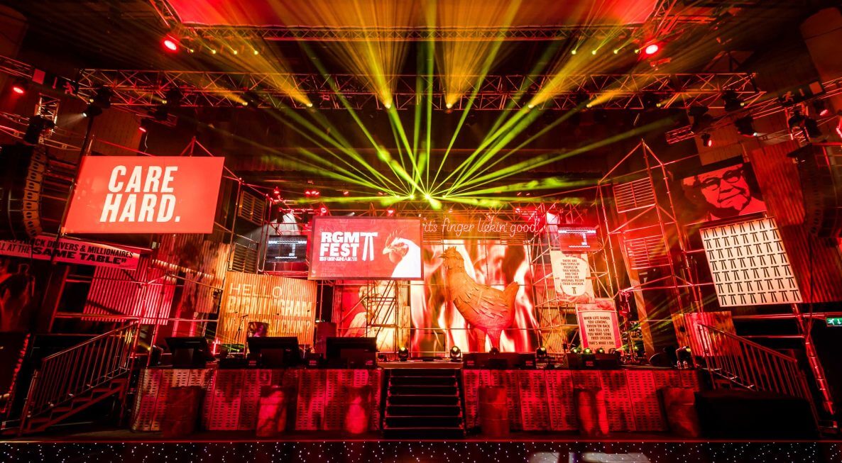Innovative event design by Premier Events, featuring thematic décor and branding.