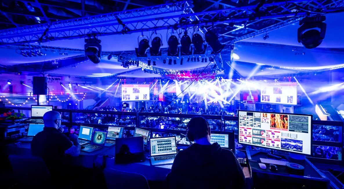 Premier Events integrating advanced technology solutions at a corporate event.